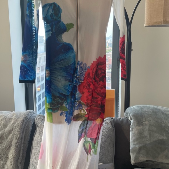 WOMEN’S Authentic ALICE AND OLIVIA DELORA LONG SLEEVE MAXI DRESS - Picture 3 of 11